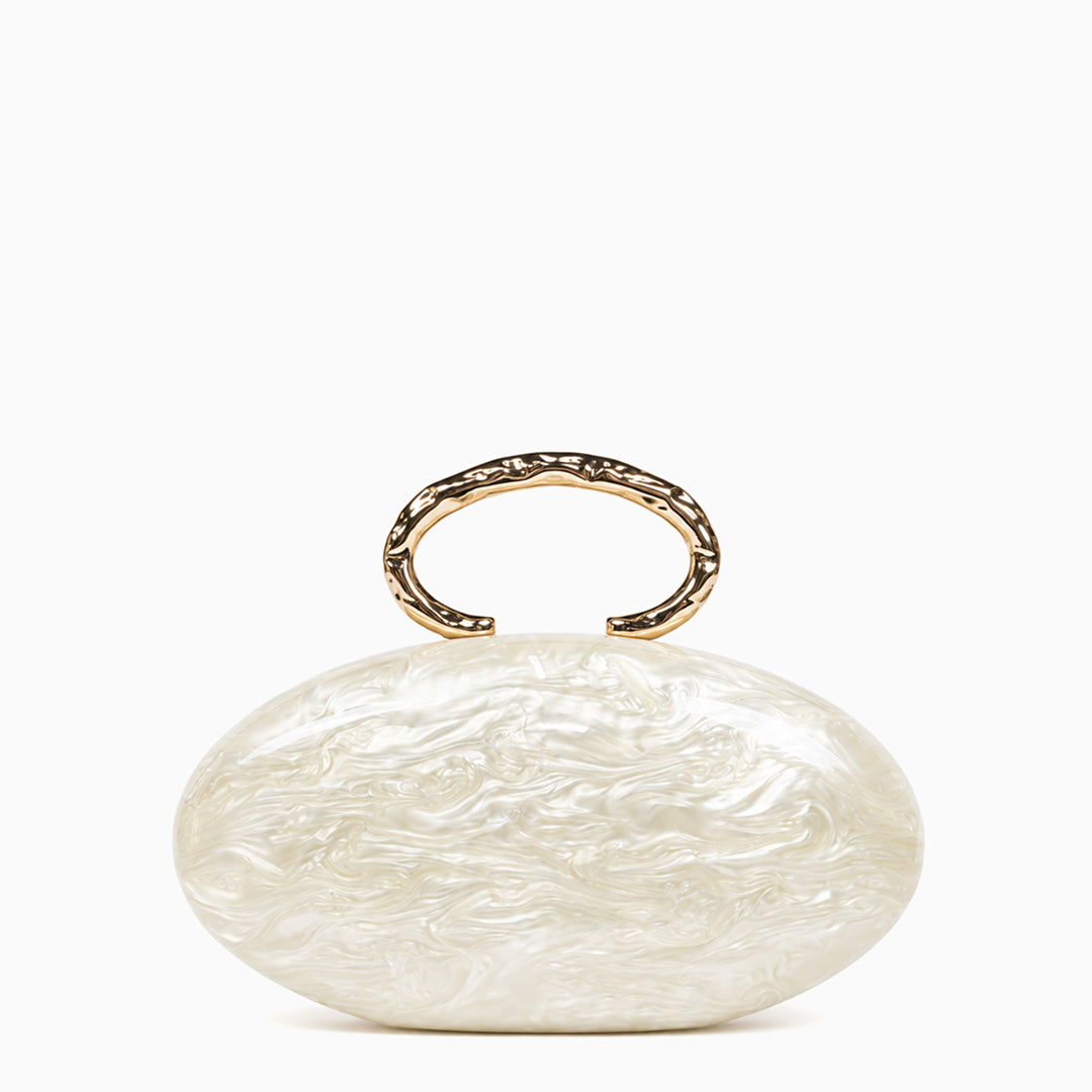 Rossana Acrylic Oval Clutch