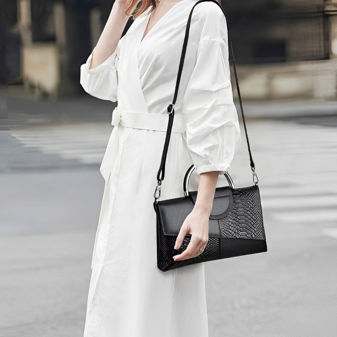 Bolso de hombro Maddy de piel suave