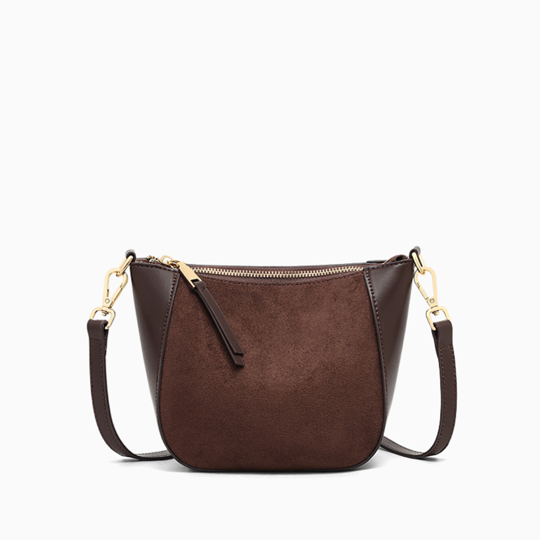 Plume Suede Crossbody Bag
