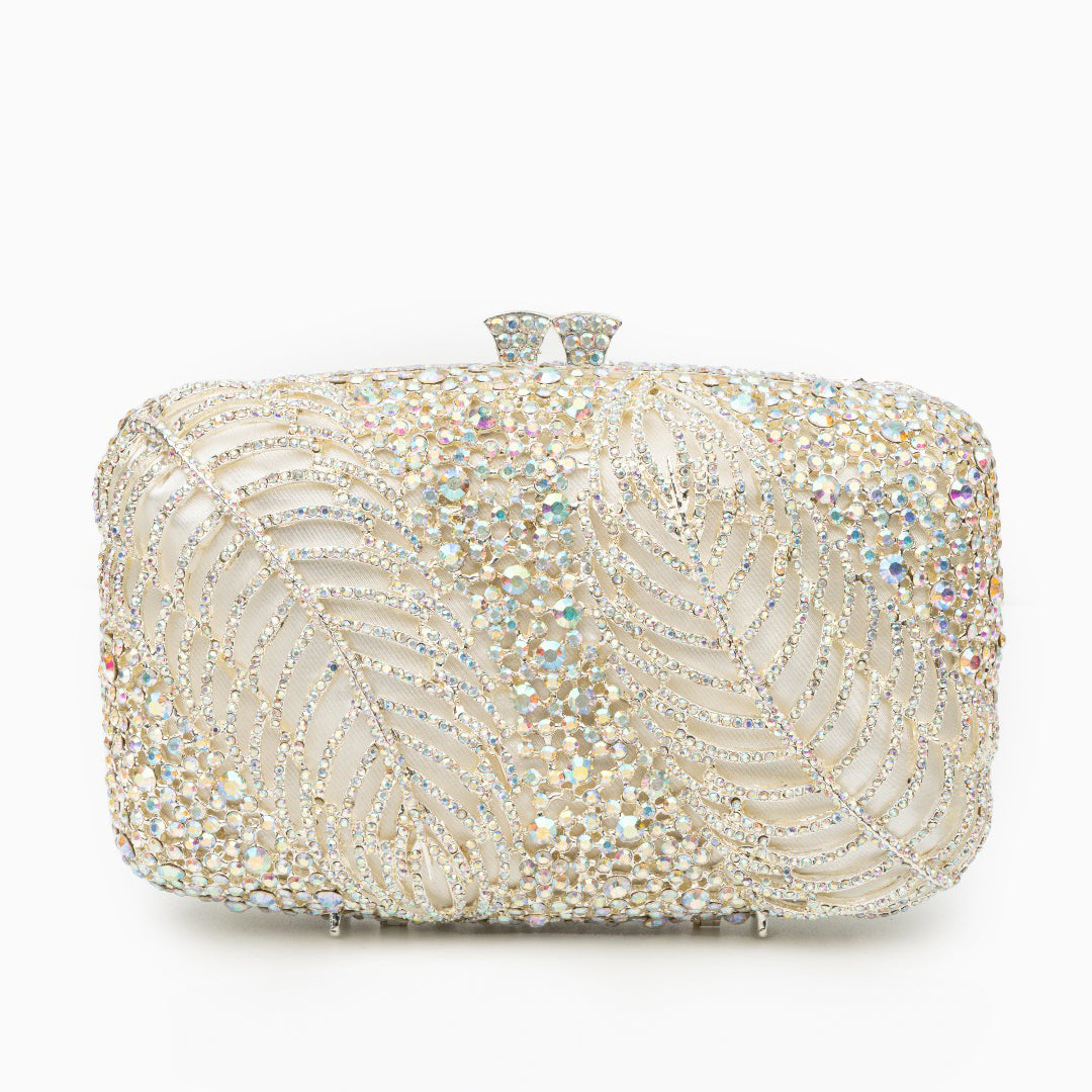 Sparkling Leaves Clutch Tasche