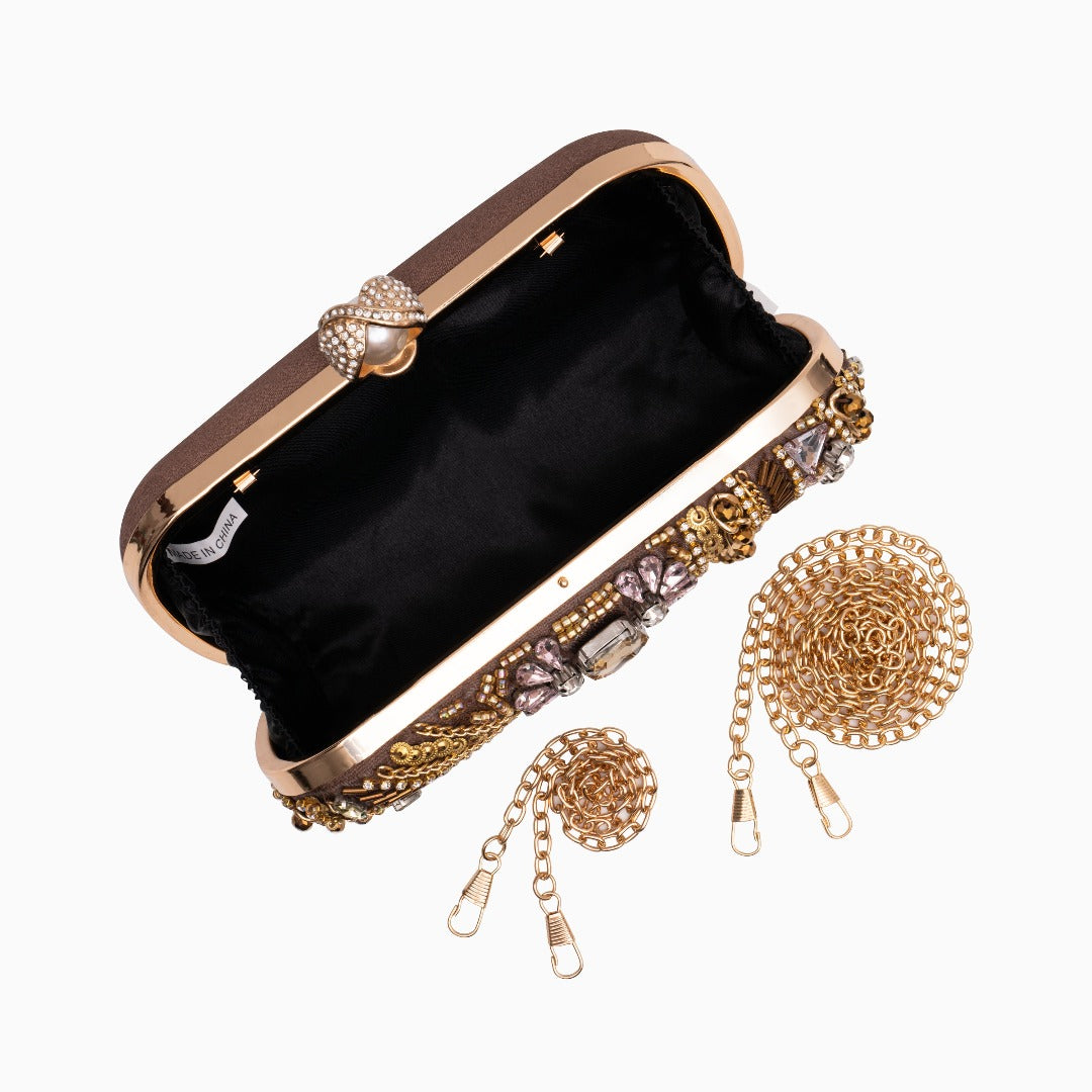 Cynthia Beaded Embroidery Clutch Bag