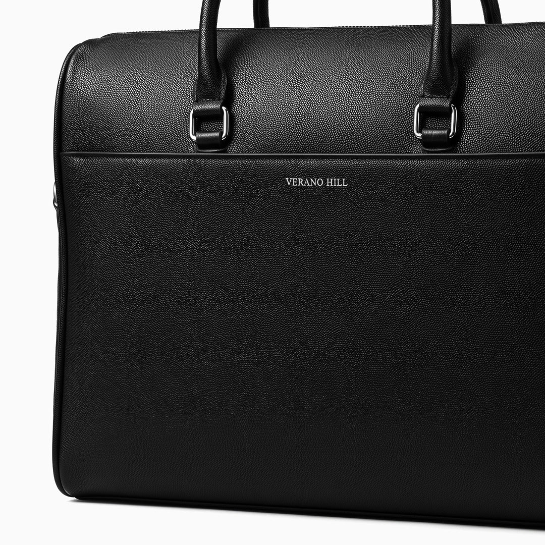 Grained Leather Briefcase