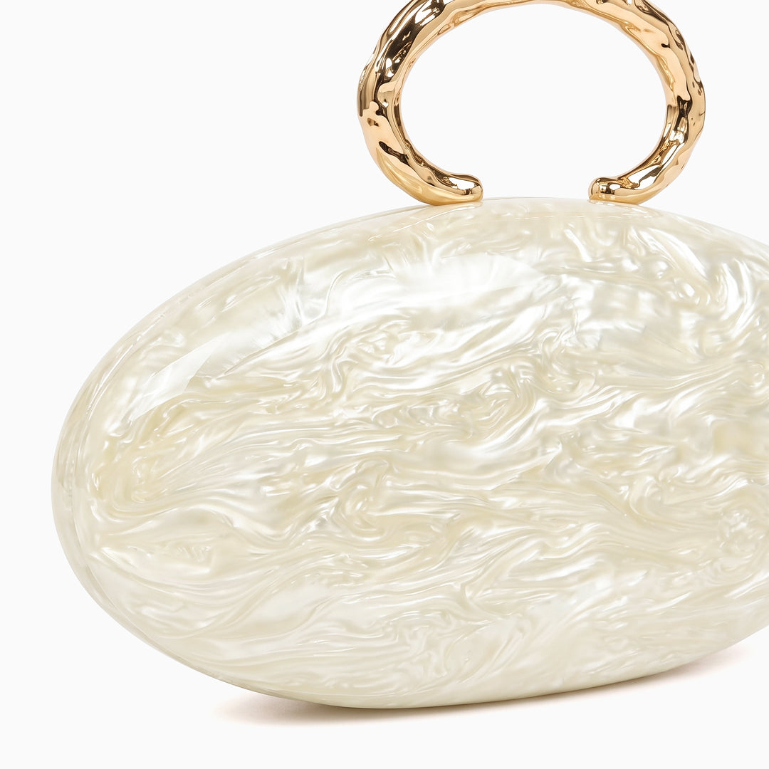 Rossana Acrylic Oval Clutch