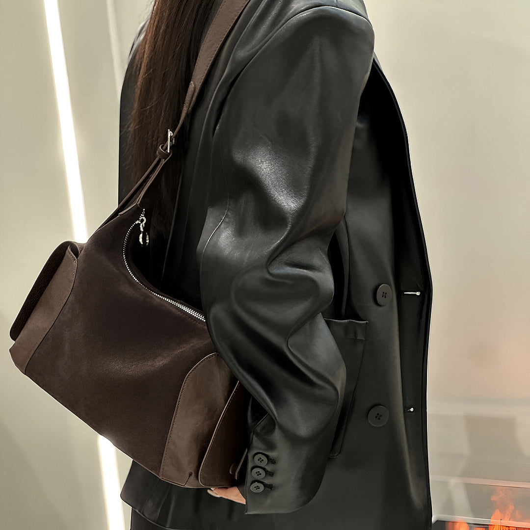 Serena Suede Shoulder Bag
