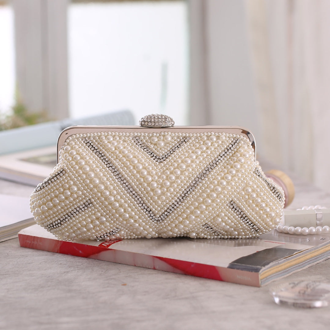 Pristine Pearl Clutch Bag