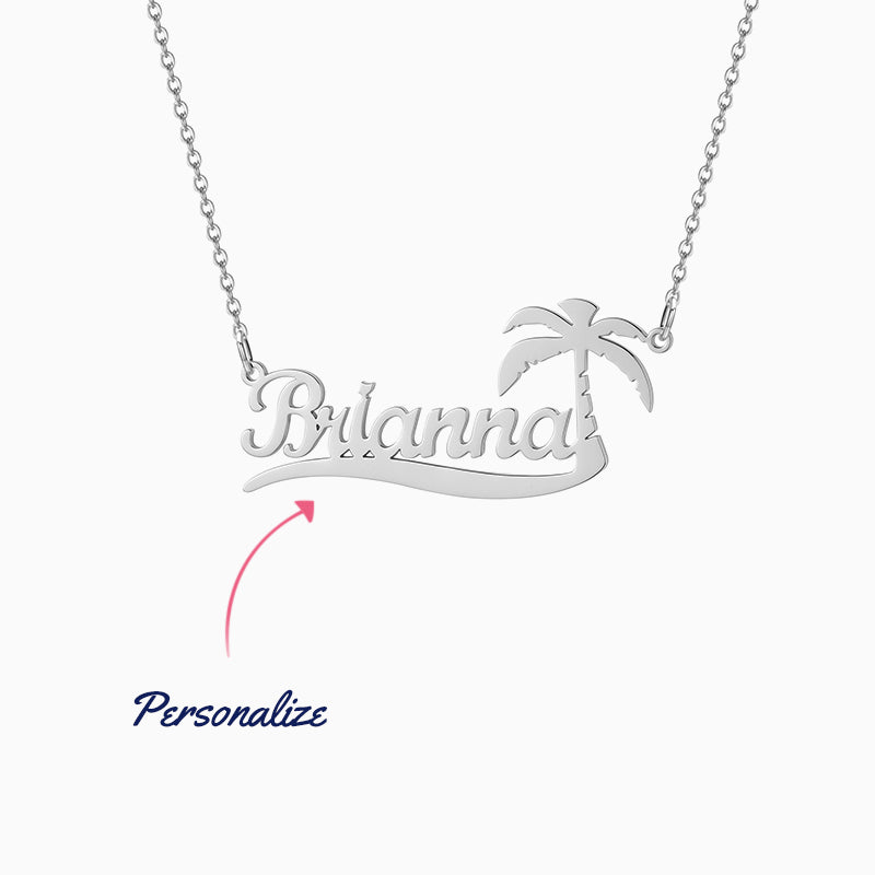 Collar con nombre Tropical