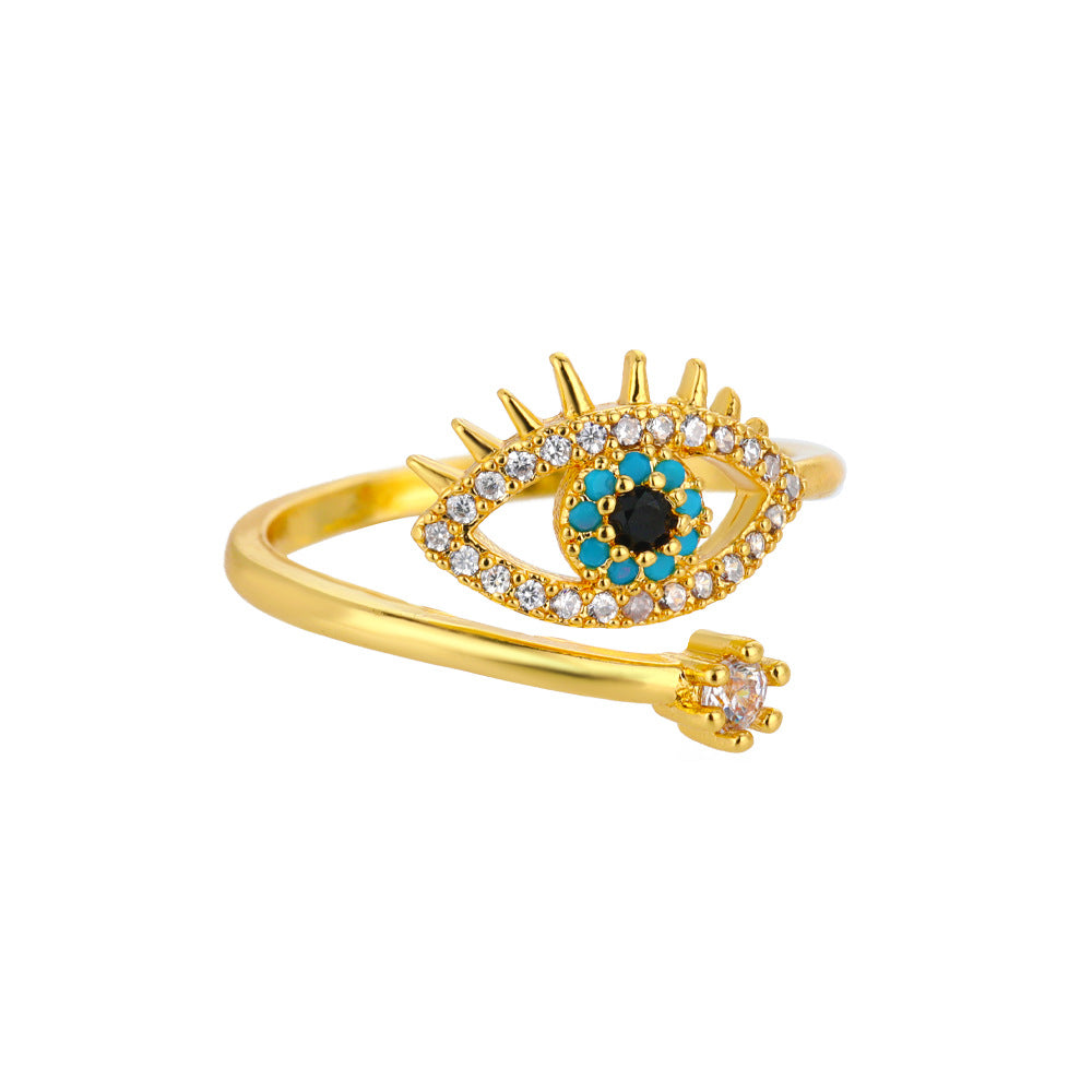 Blue Evil Eye Ring