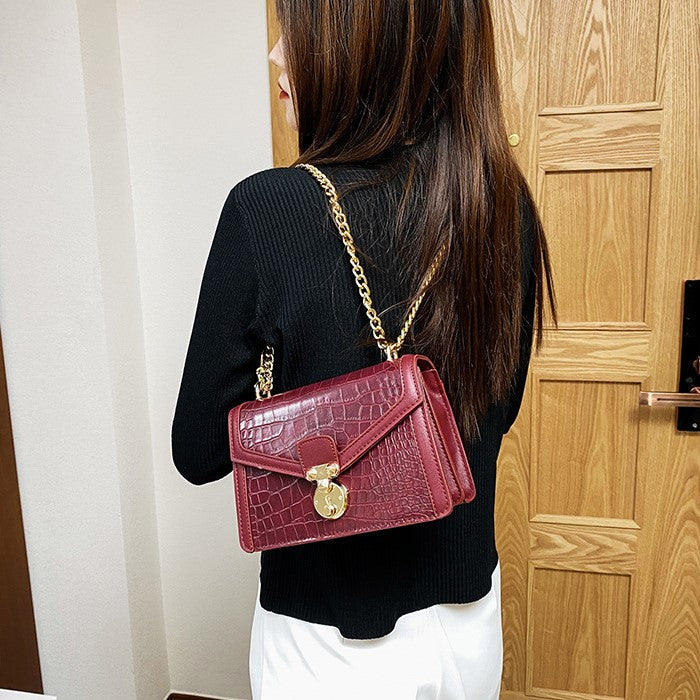 Emily Crocodile Crossbody Bag