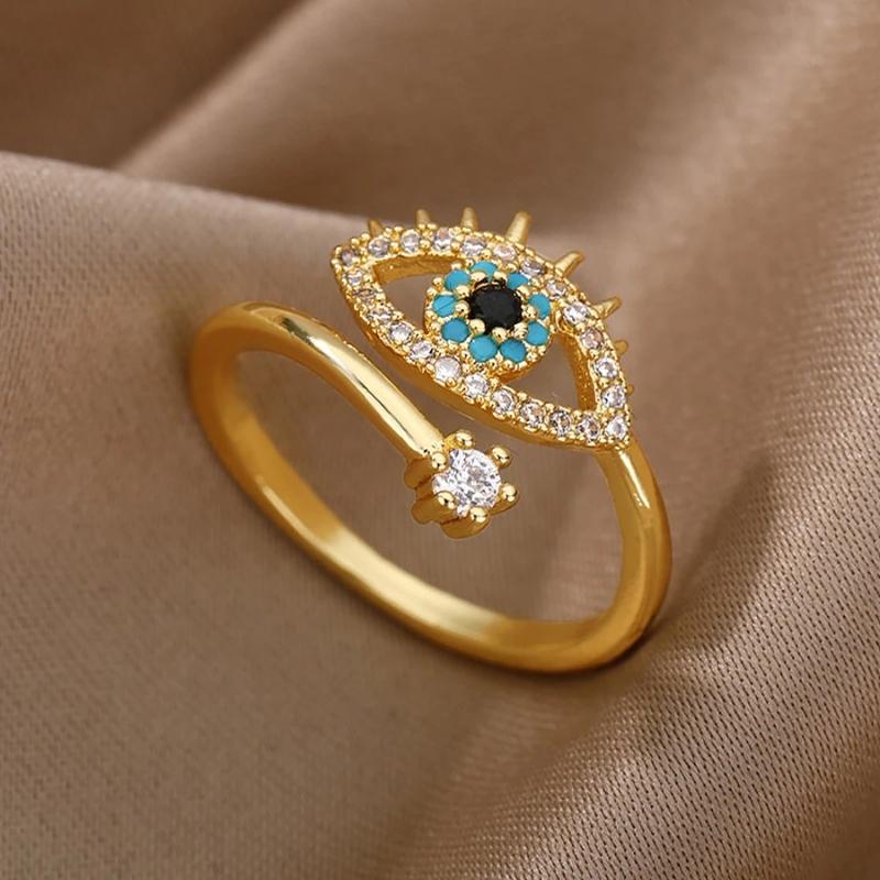 Blue Evil Eye Ring