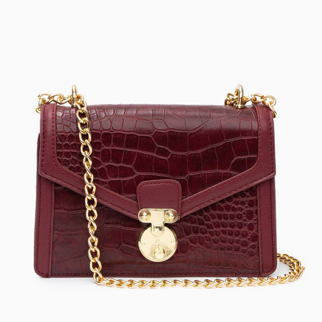 Emily Krokodil Crossbody Tasche