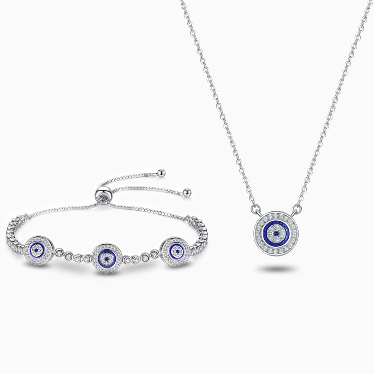 Oogverblindende Symbolische Boze Oog Sieraden Set